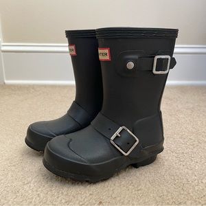 Discontinued Hunter Kids Biker Boots - Black